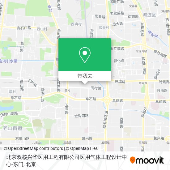 北京双核兴华医用工程有限公司医用气体工程设计中心-东门地图