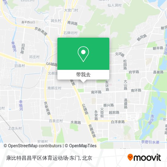 康比特昌昌平区体育运动场-东门地图