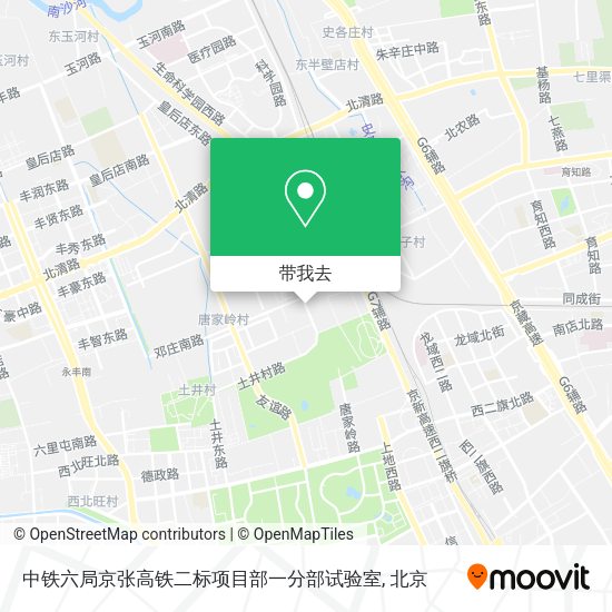 中铁六局京张高铁二标项目部一分部试验室地图