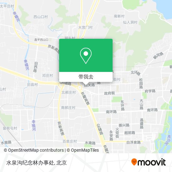 水泉沟纪念林办事处地图