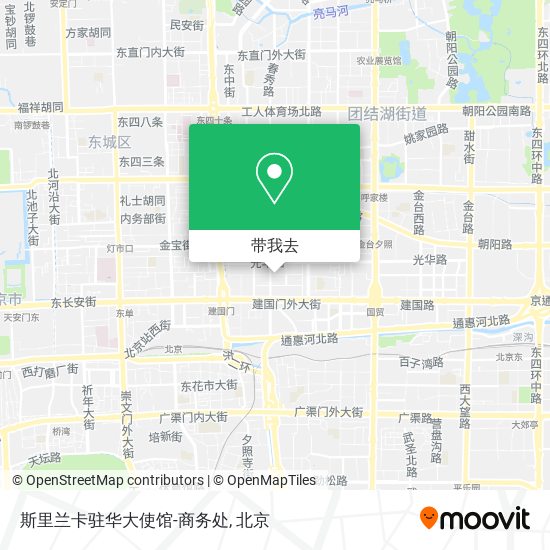 斯里兰卡驻华大使馆-商务处地图