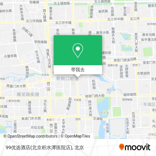 99优选酒店(北京积水潭医院店)地图