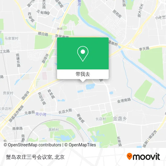 蟹岛农庄三号会议室地图