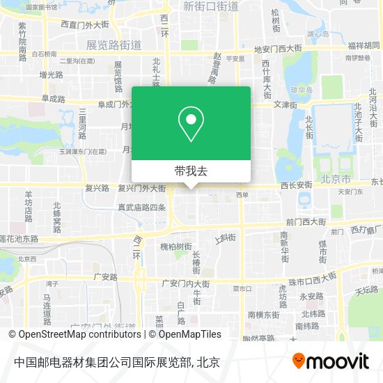 中国邮电器材集团公司国际展览部地图