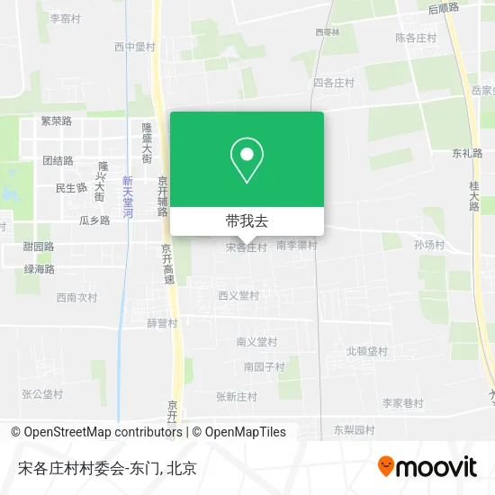 宋各庄村村委会-东门地图