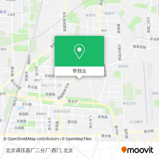 北京调压器厂二分厂-西门地图
