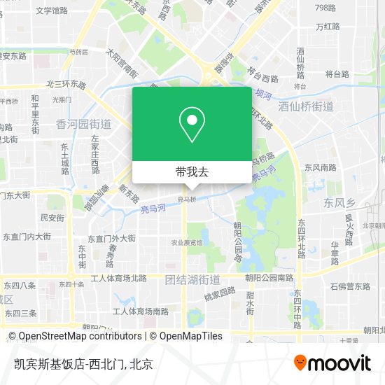 凯宾斯基饭店-西北门地图
