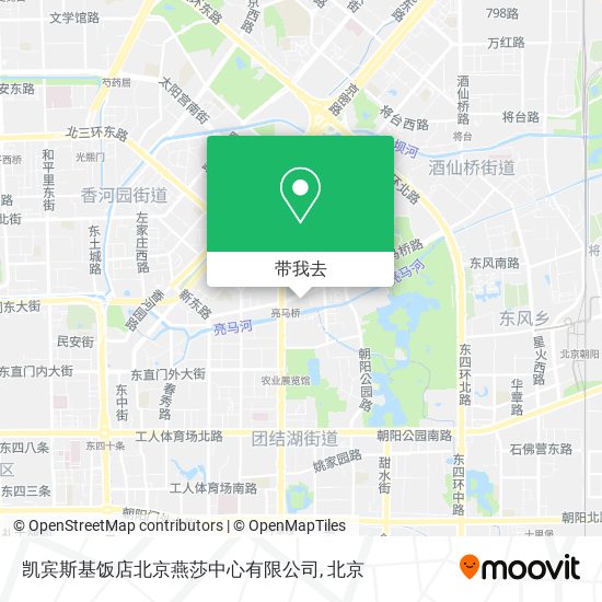 凯宾斯基饭店北京燕莎中心有限公司地图