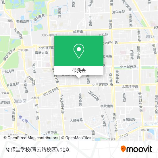 铭师堂学校(青云路校区)地图