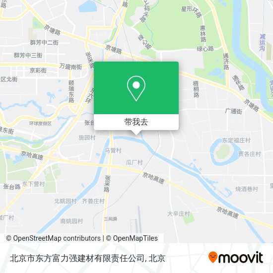 北京市东方富力强建材有限责任公司地图