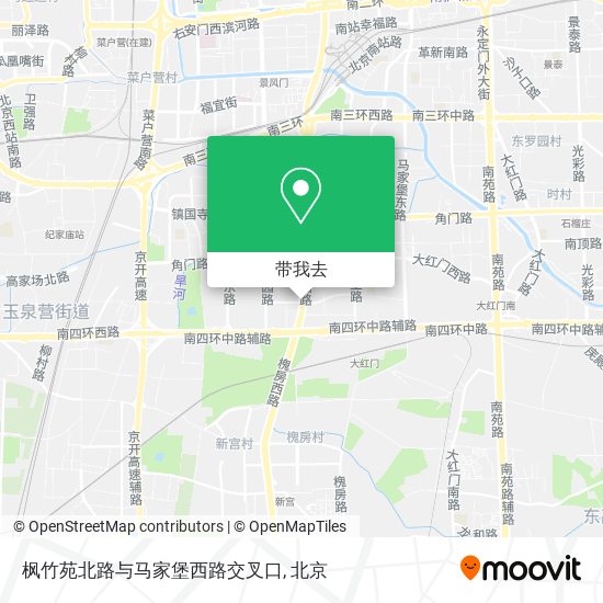 枫竹苑北路与马家堡西路交叉口地图