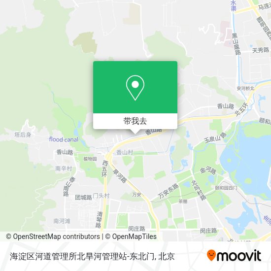 海淀区河道管理所北旱河管理站-东北门地图