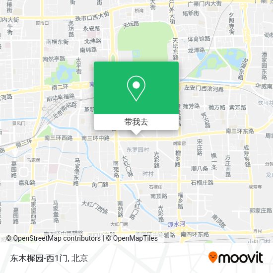 东木樨园-西1门地图