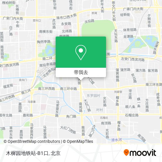 木樨园地铁站-B1口地图