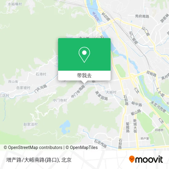 增产路/大峪南路(路口)地图