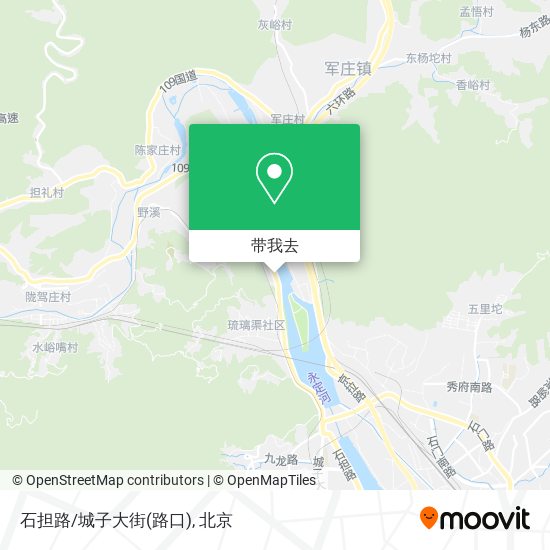 石担路/城子大街(路口)地图