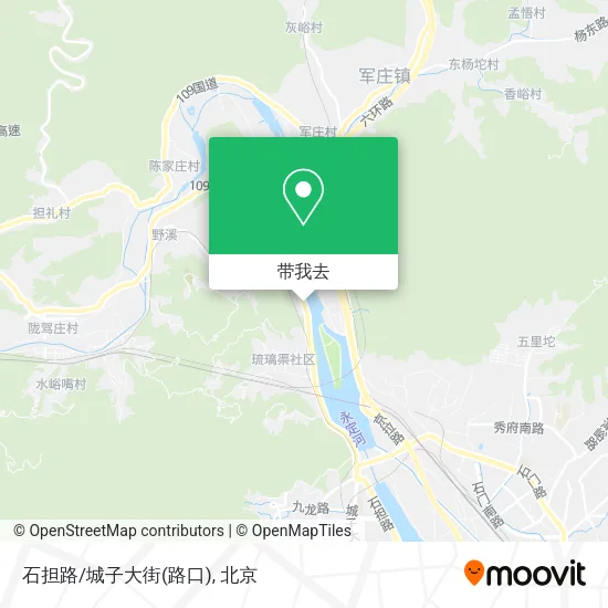 石担路/城子大街(路口)地图