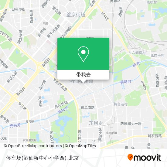 停车场(酒仙桥中心小学西)地图