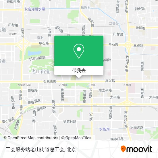 工会服务站老山街道总工会地图
