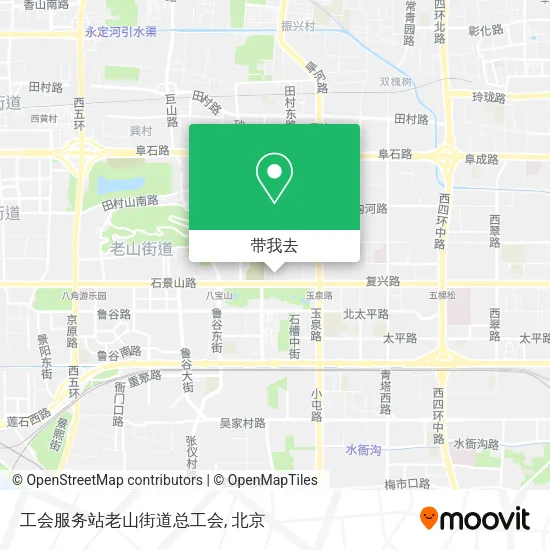 工会服务站老山街道总工会地图