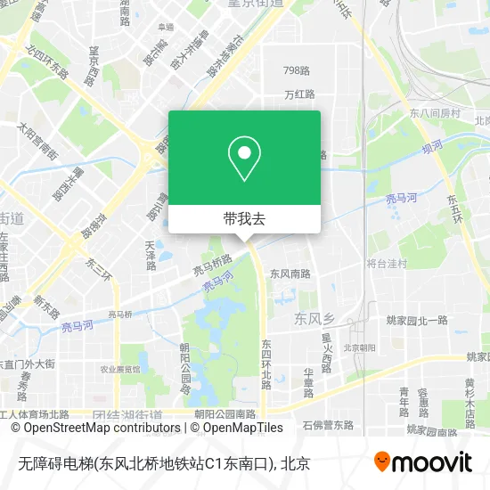 无障碍电梯(东风北桥地铁站C1东南口)地图