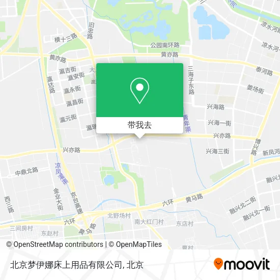 北京梦伊娜床上用品有限公司地图