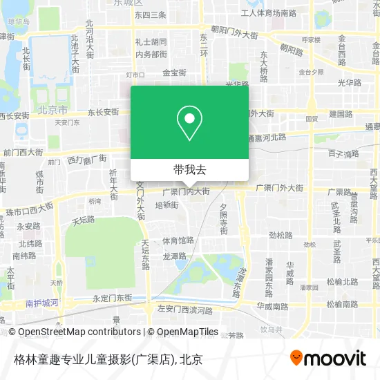 格林童趣专业儿童摄影(广渠店)地图