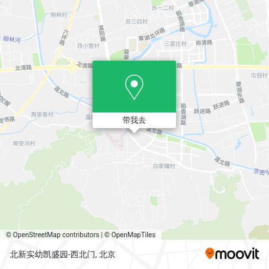 北新实幼凯盛园-西北门地图