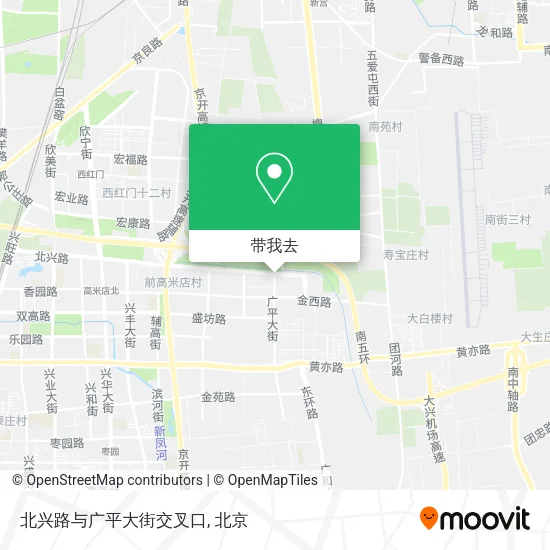 北兴路与广平大街交叉口地图