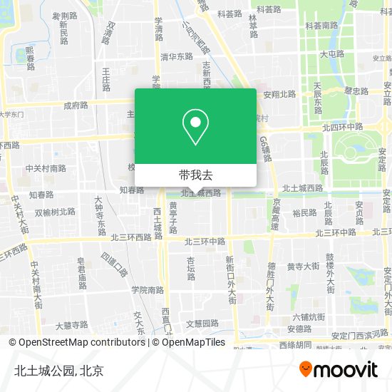 北土城公园地图