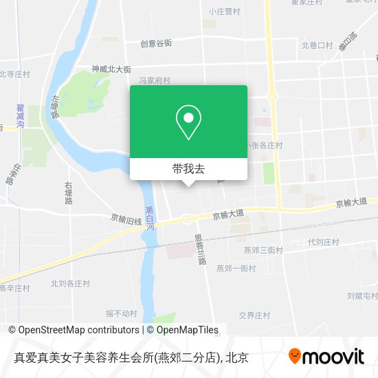 真爱真美女子美容养生会所(燕郊二分店)地图