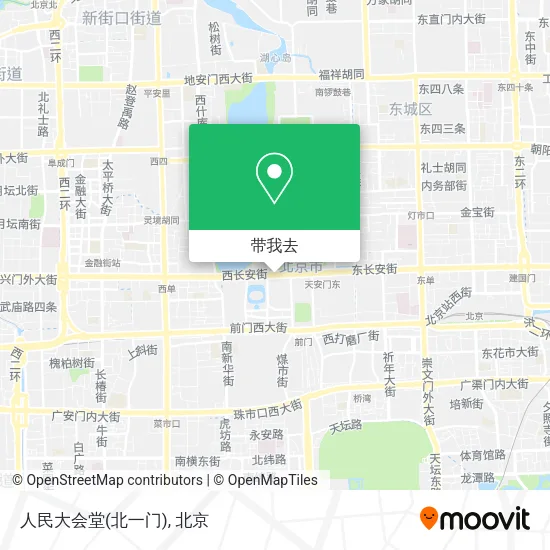 人民大会堂(北一门)地图