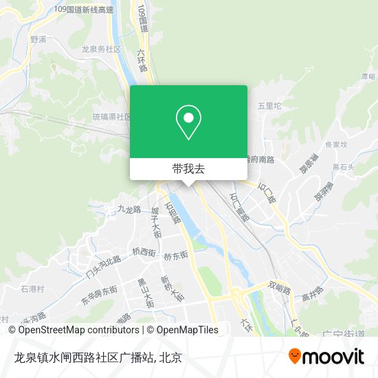 龙泉镇水闸西路社区广播站地图