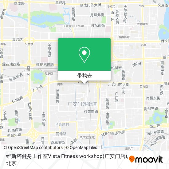 维斯塔健身工作室Vista Fitness workshop(广安门店)地图