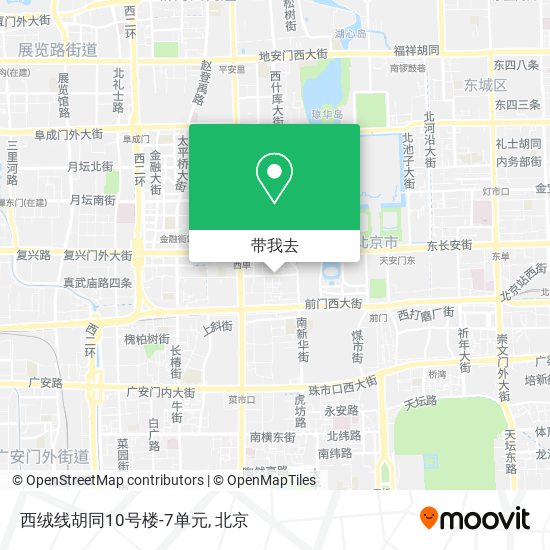 西绒线胡同10号楼-7单元地图
