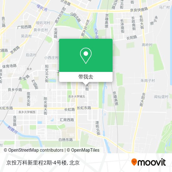 京投万科新里程2期-4号楼地图
