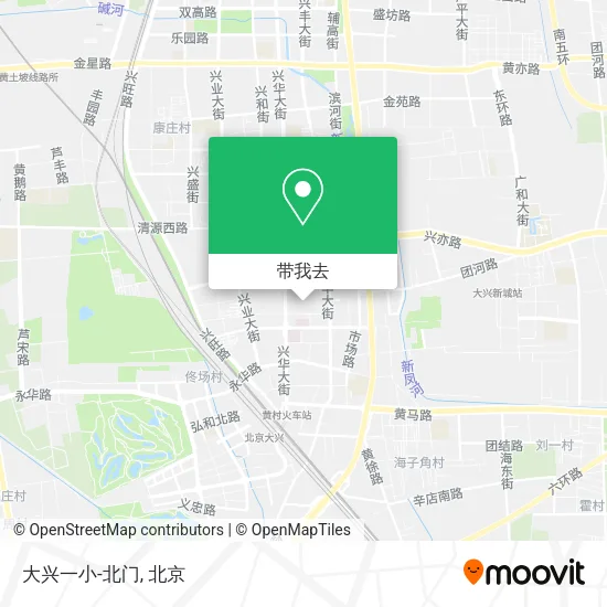 大兴一小-北门地图