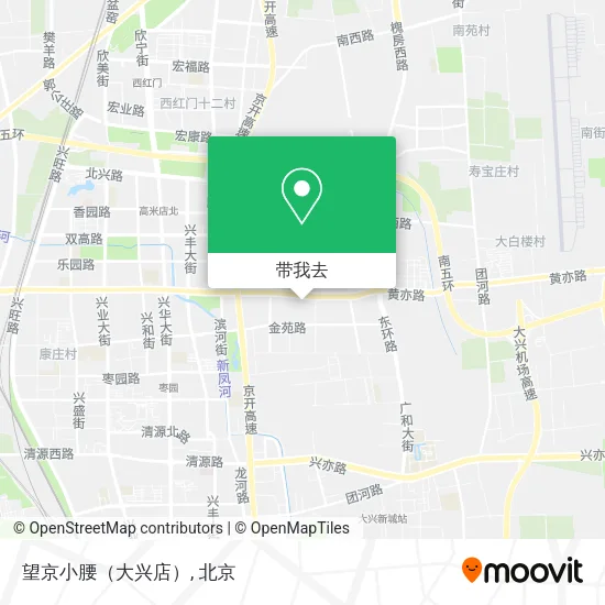 望京小腰（大兴店）地图