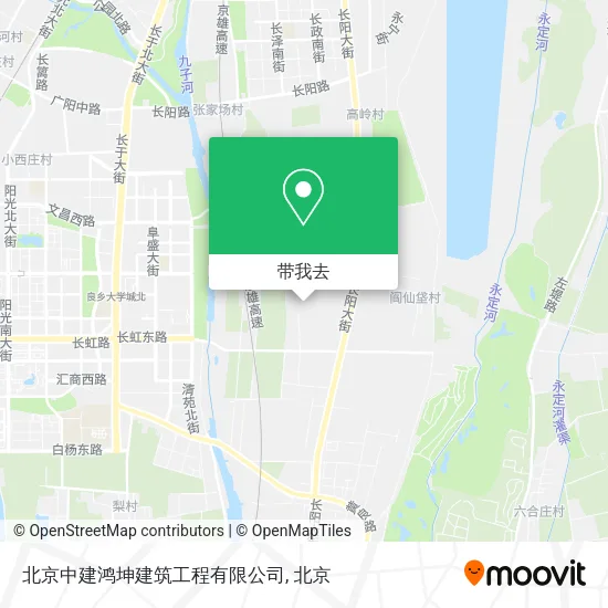 北京中建鸿坤建筑工程有限公司地图