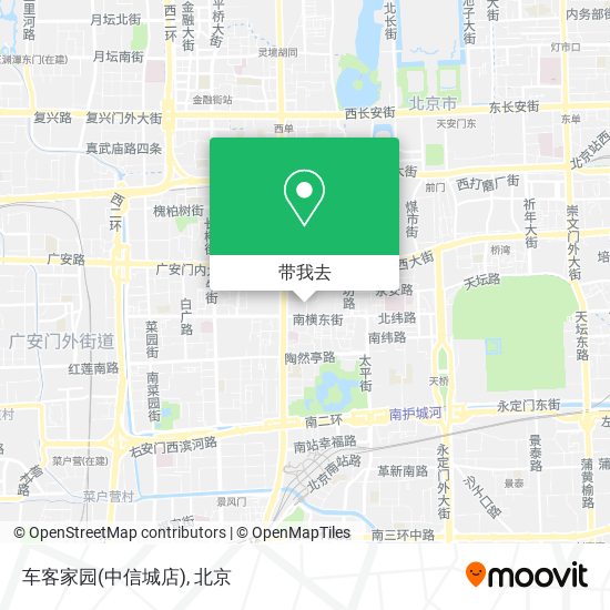 车客家园(中信城店)地图