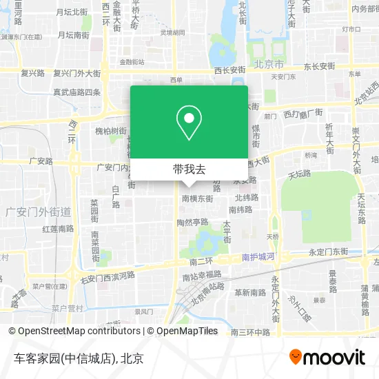 车客家园(中信城店)地图