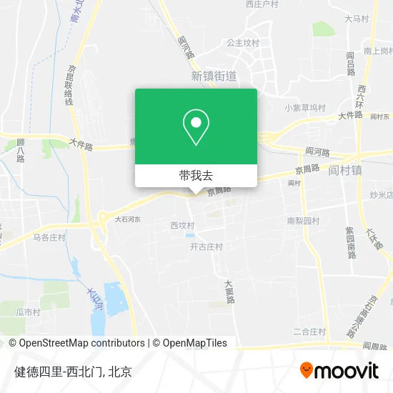 健德四里-西北门地图