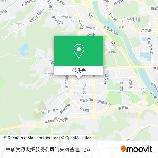 中矿资源勘探股份公司门头沟基地地图
