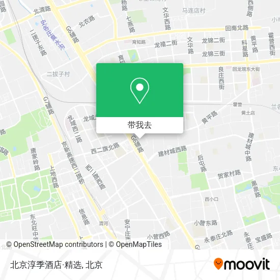 北京淳季酒店·精选地图