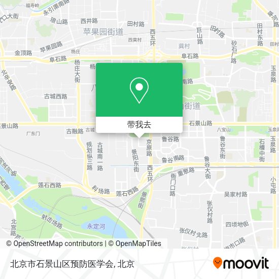 北京市石景山区预防医学会地图