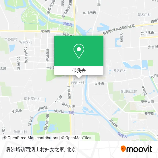 后沙峪镇西泗上村妇女之家地图