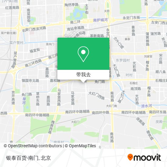 银泰百货-南门地图