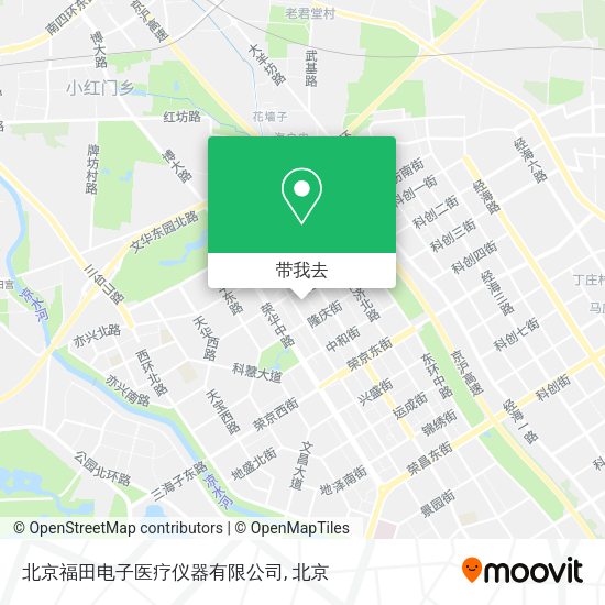 北京福田电子医疗仪器有限公司地图