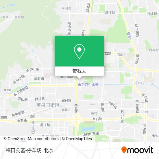 福田公墓-停车场地图