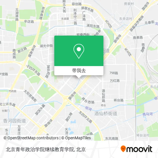 北京青年政治学院继续教育学院地图